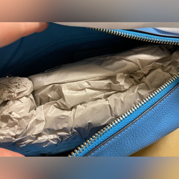 Coach NWT ๐Host Pick x3๐ Leather Pebbled Celeste Shoulder Crossbody bag- Azure - Picture 2 of 8